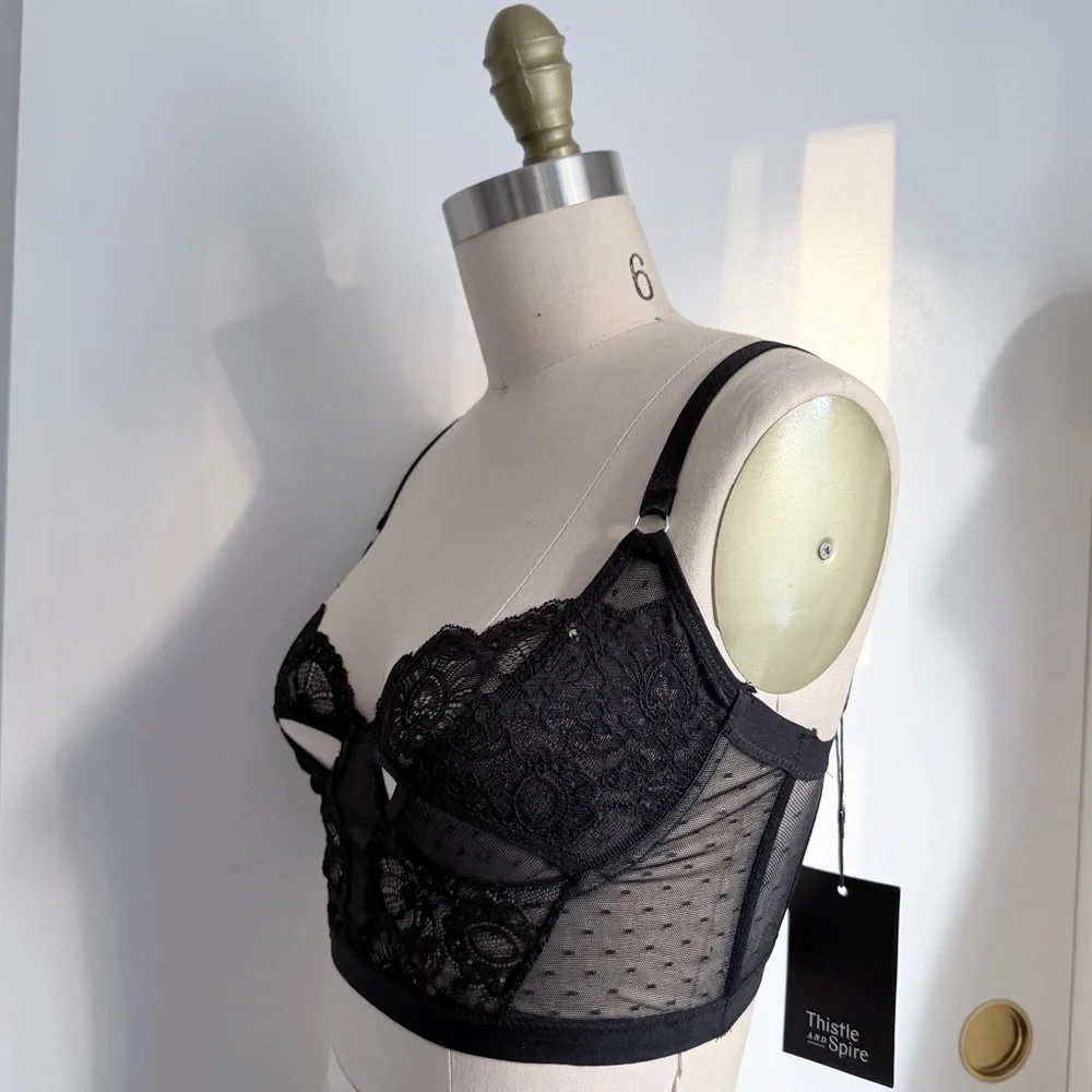 Thistle and Spire Brighton Lace Bustier Bra - Picture 3 of 9
